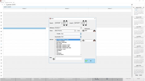 Gestion de planning dans le logiciel de caisse Clyo